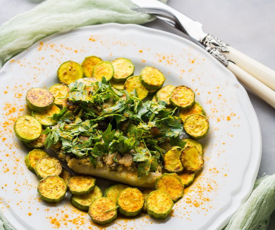 Ricetta per Diabetici Filetto di Spigola con Zucchine
